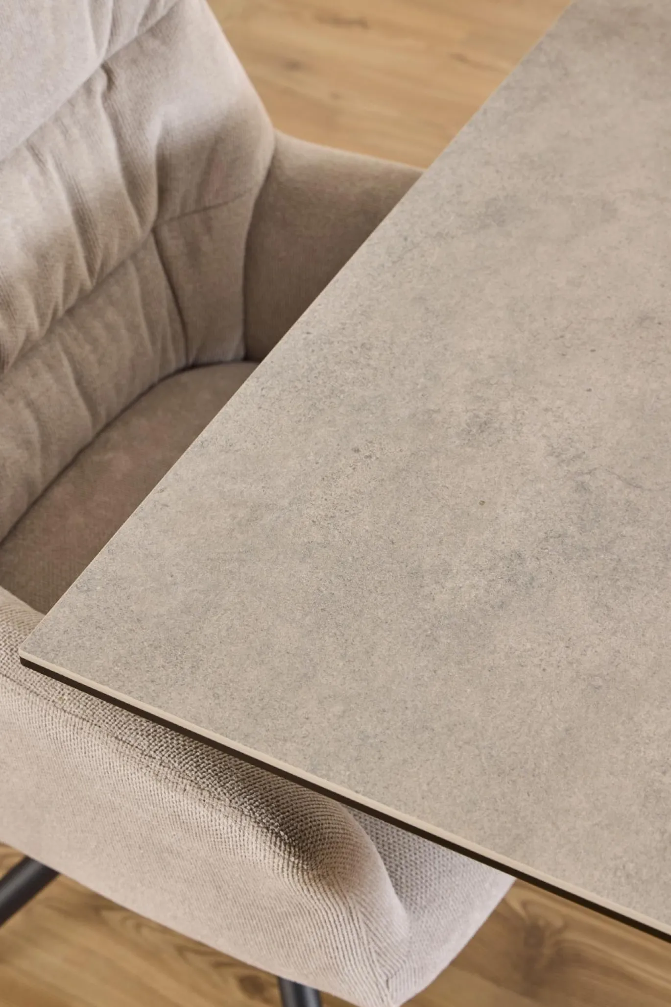 Eettafel Harrie Keramiek Grijs Anista 135cm - Giga Living
