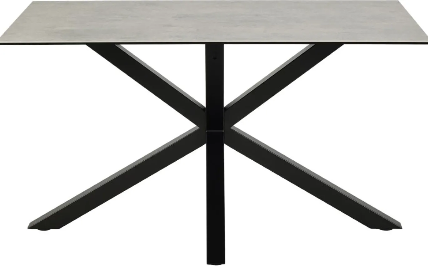 Eettafel Harrie Keramiek Grijs Anista 135cm - Giga Living