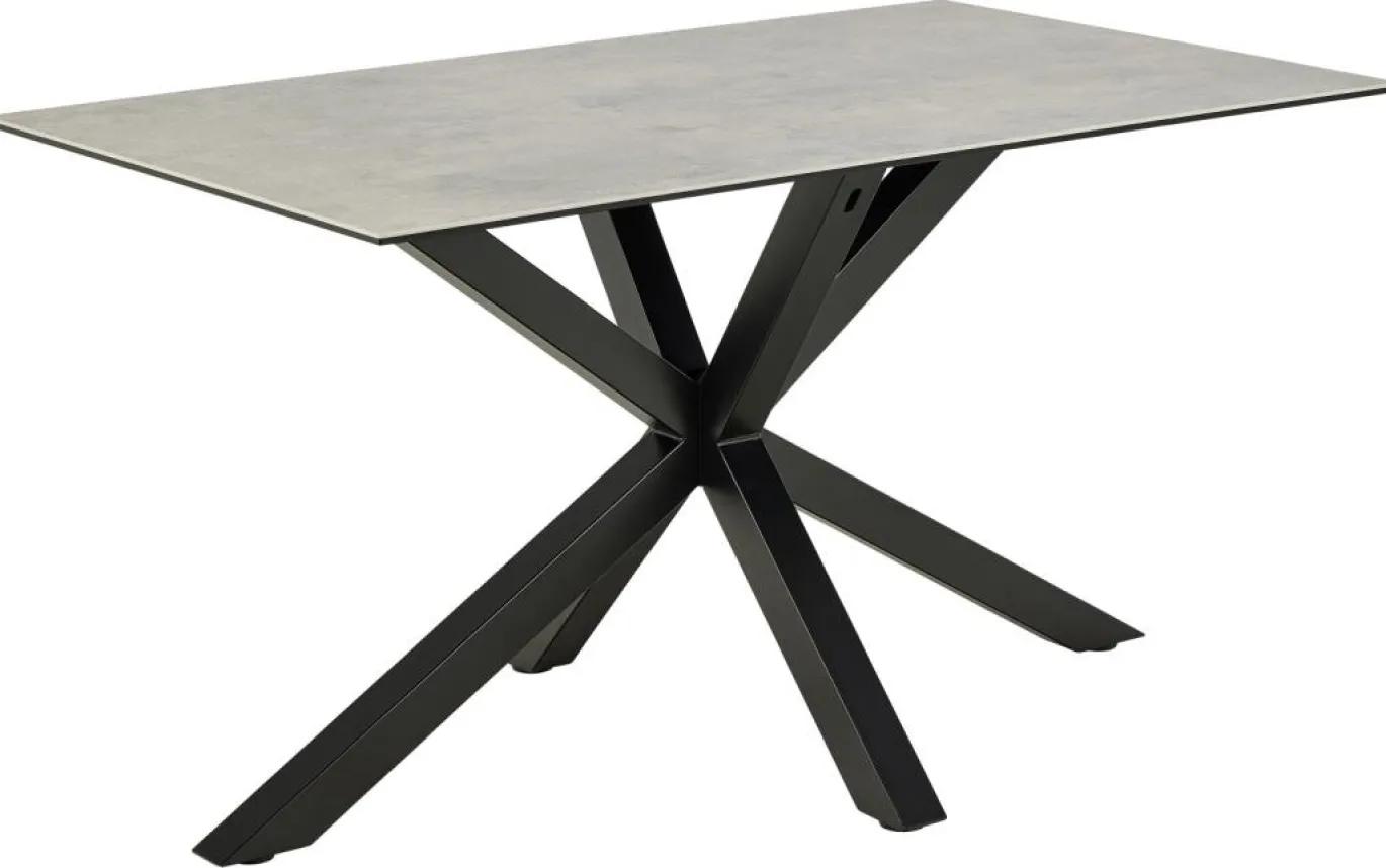Eettafel Harrie Keramiek Grijs Anista 135cm - Giga Living