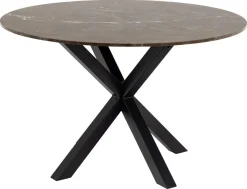 Eettafel Harrie Marmer Bruinemperador Ø120x75,5cm - Giga Living