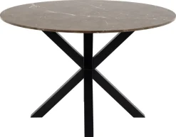 Eettafel Harrie Marmer Bruinemperador Ø120x75,5cm - Giga Living