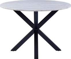 Eettafel Harrie Marmer Wit Guangxi Ø110x75,5cm - Giga Living