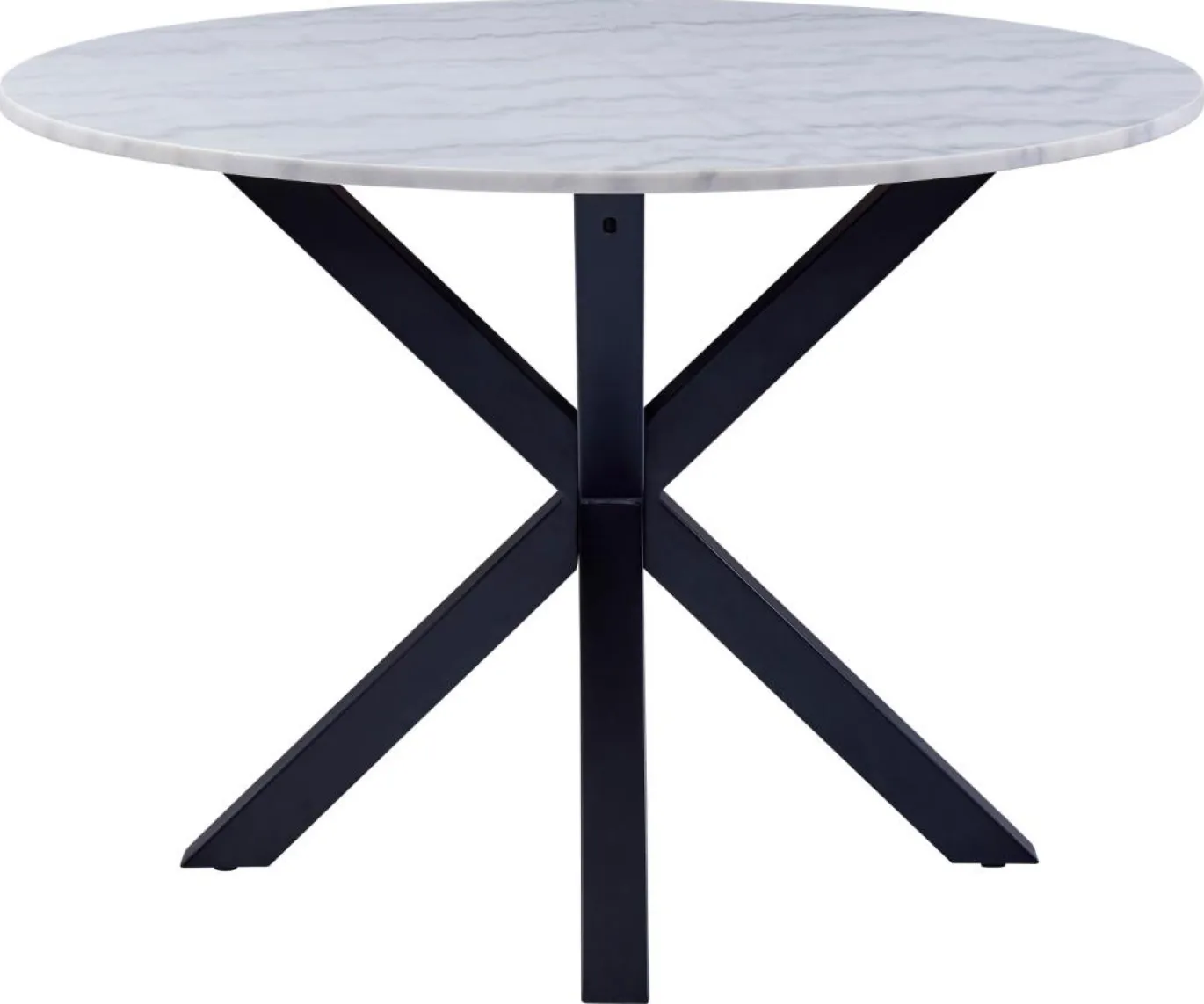Eettafel Harrie Marmer Wit Guangxi Ø110x75,5cm - Giga Living