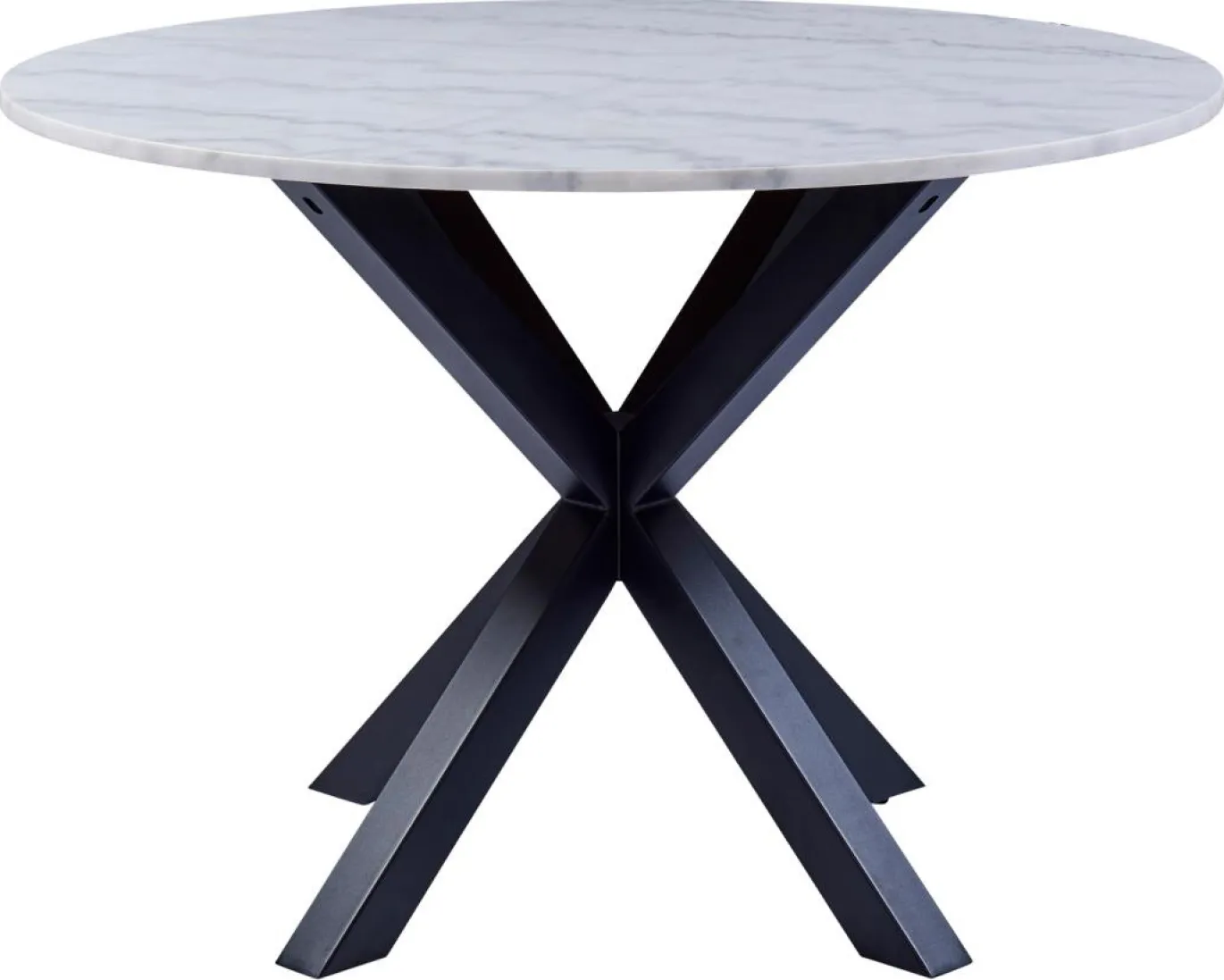 Eettafel Harrie Marmer Wit Guangxi Ø110x75,5cm - Giga Living