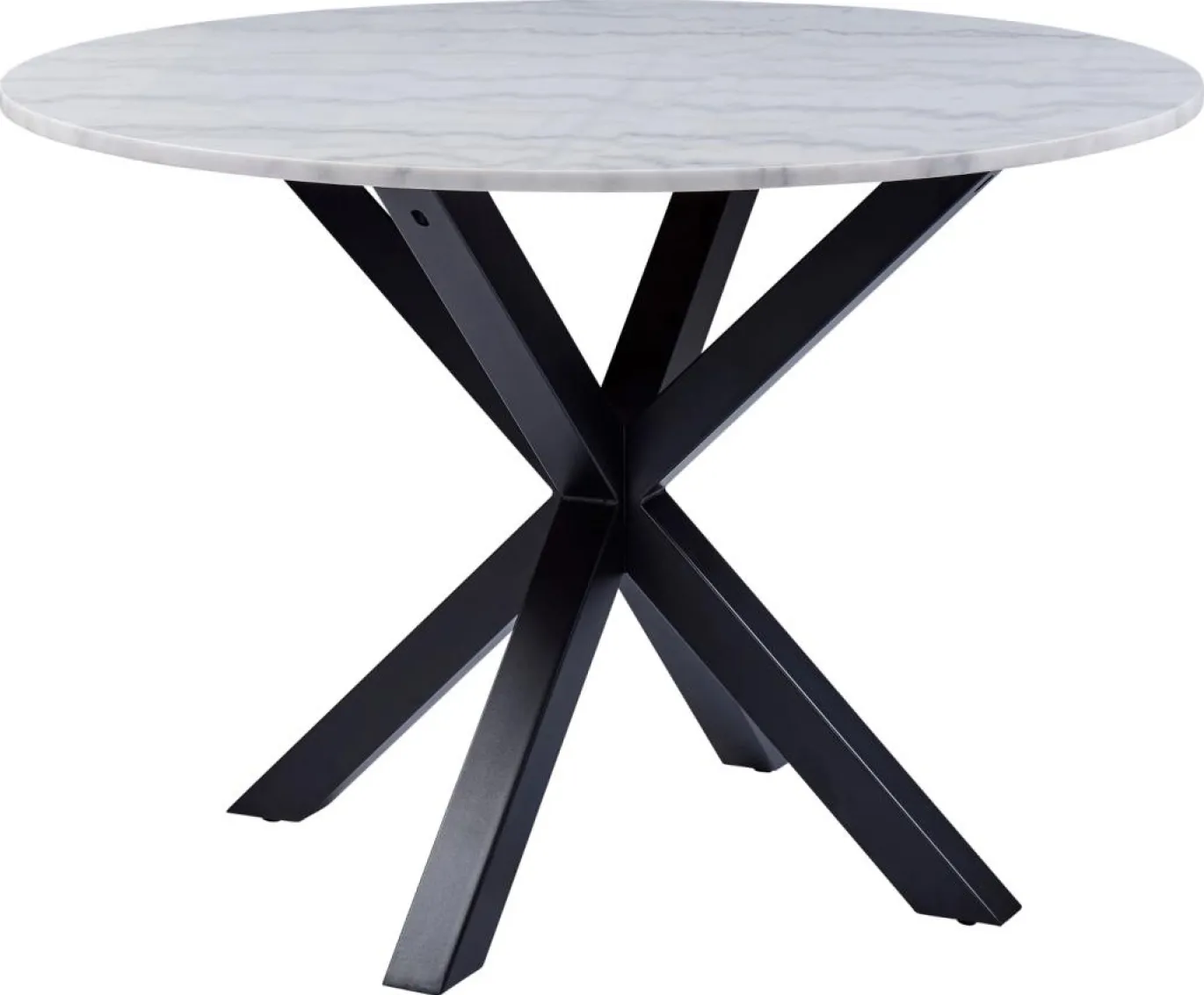 Eettafel Harrie Marmer Wit Guangxi Ø110x75,5cm - Giga Living