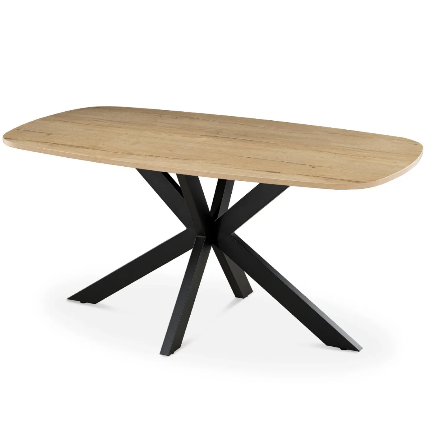 Eettafel Jaimy Naturel Deens Ovaal 160cm - Giga Meubel