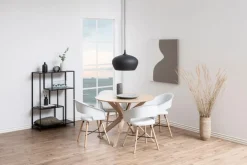 Eettafel Janine Rond MDF Lichtbruin Ø105cm - Giga Living