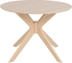 Eettafel Janine Rond MDF Lichtbruin Ø105cm - Giga Living