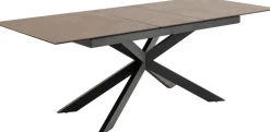 Eettafel Jorvik Keramiek Bruin Lemco 168/210cm - Giga Living