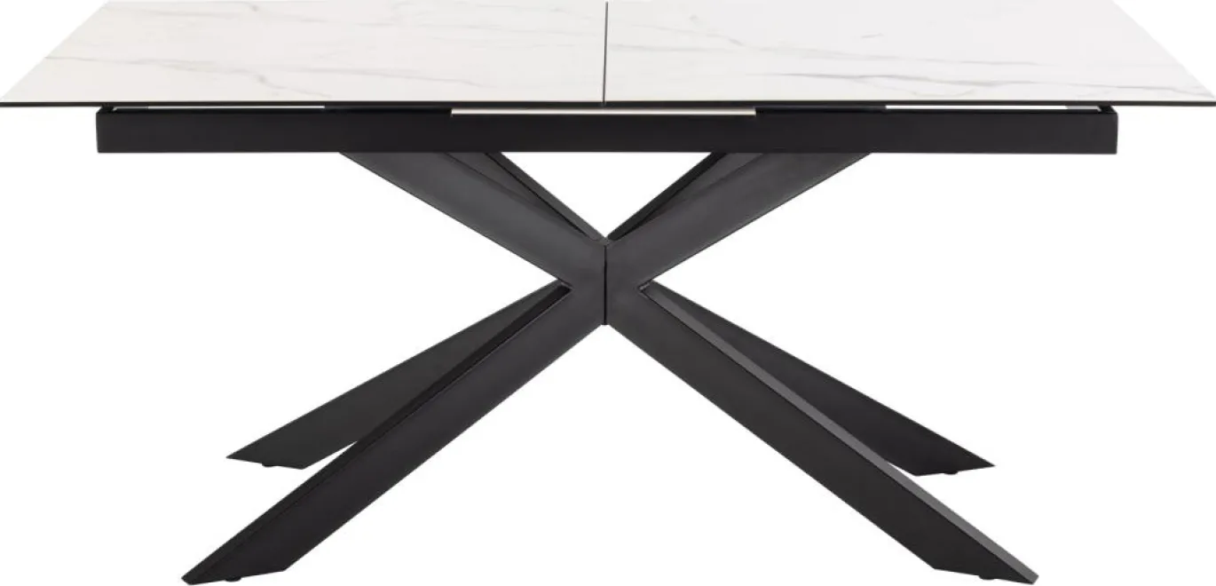 Eettafel Jorvik Keramiek Wit Akranes 168/210cm - Giga Living