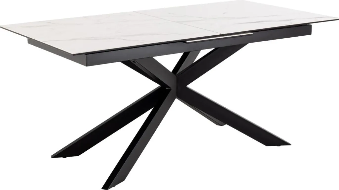 Eettafel Jorvik Keramiek Wit Akranes 168/210cm - Giga Living