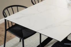 Eettafel Jorvik Keramiek Wit Akranes 168/210cm - Giga Living