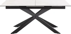 Eettafel Jorvik Keramiek Wit Akranes 168/210cm - Giga Living