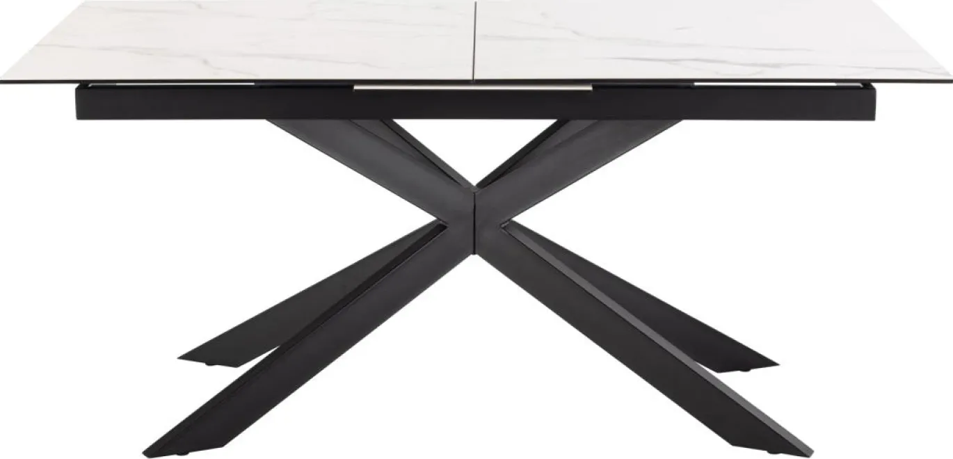 Eettafel Jorvik Keramiek Wit Akranes 168/210cm - Giga Living