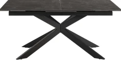 Eettafel Jorvik Keramiek Zwart Fairba 168/210cm - Giga Living