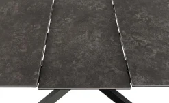Eettafel Jorvik Keramiek Zwart Fairba 168/210cm - Giga Living