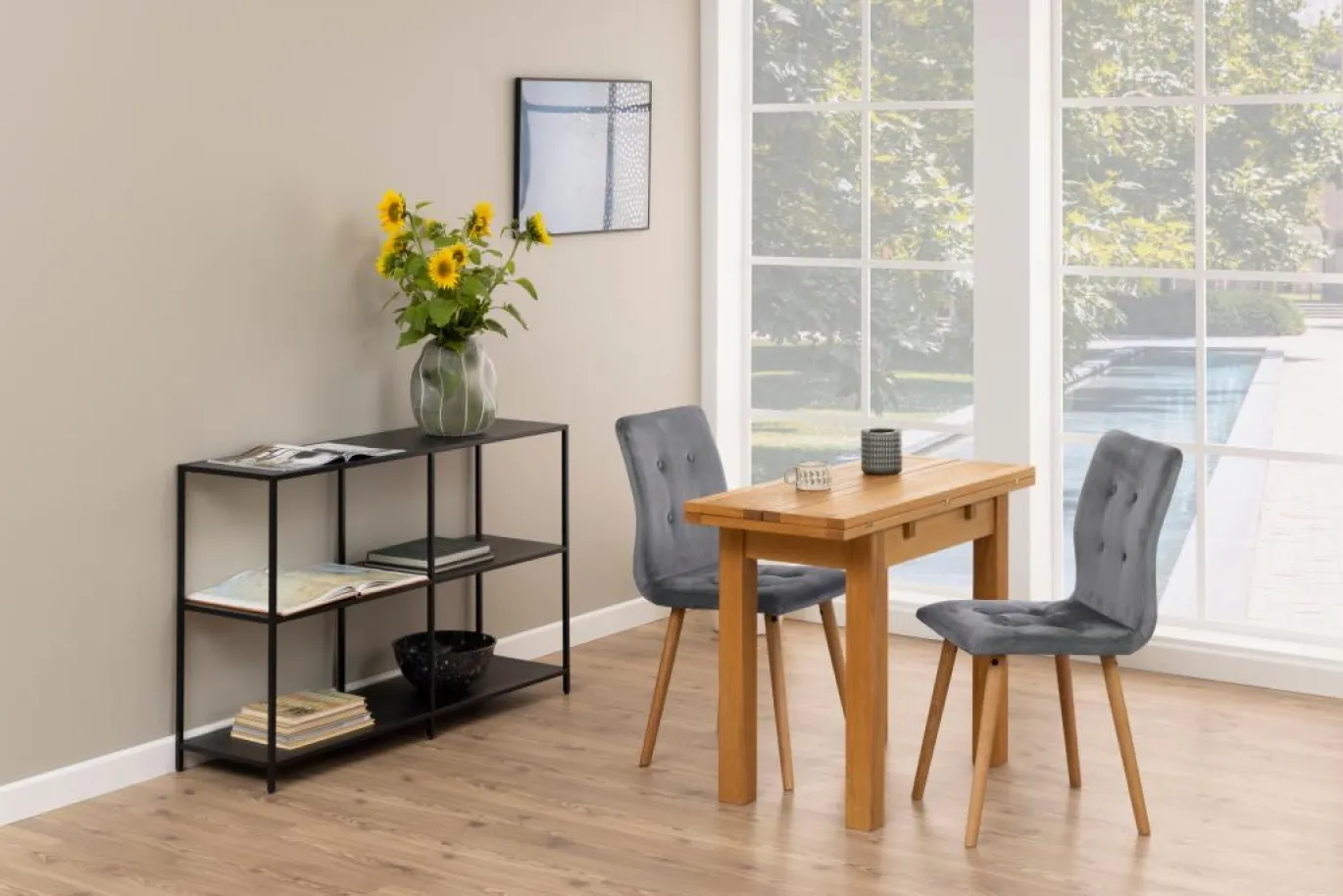 Eettafel Kalmar Eiken 45/90cm - Giga Living