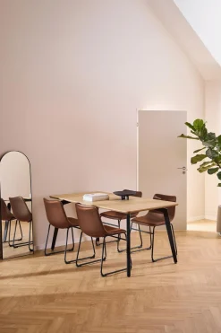 Eettafel Karen Melamine Eiken 160cm - Giga Living