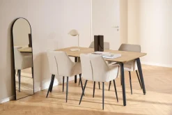 Eettafel Karen Melamine Eiken 160cm - Giga Living