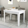 Eettafel Kiev Wit met Opbergruimte 110cm