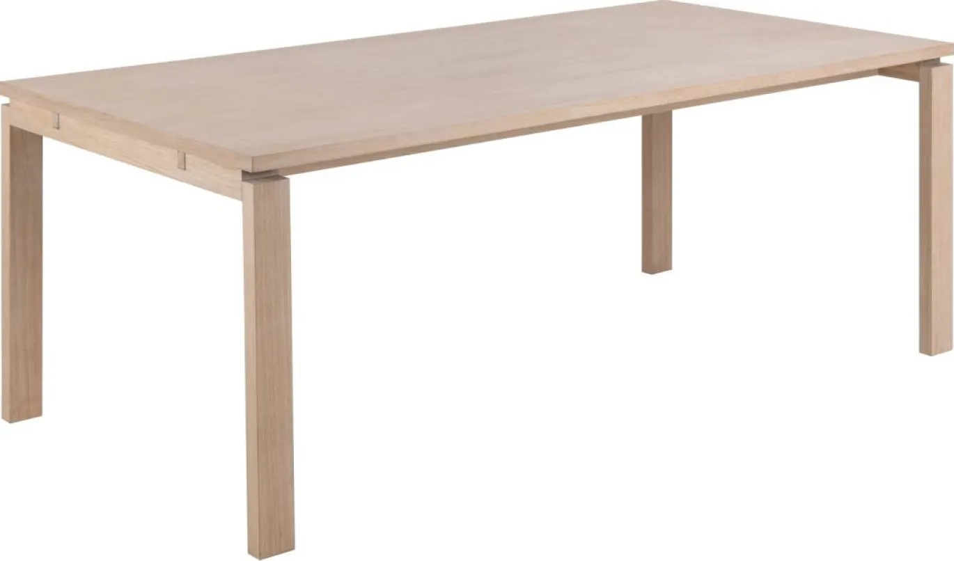 Eettafel Klevik Eikenfineer Wit 200cm - Giga Living