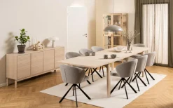 Eettafel Klevik Eikenfineer Wit 200cm - Giga Living