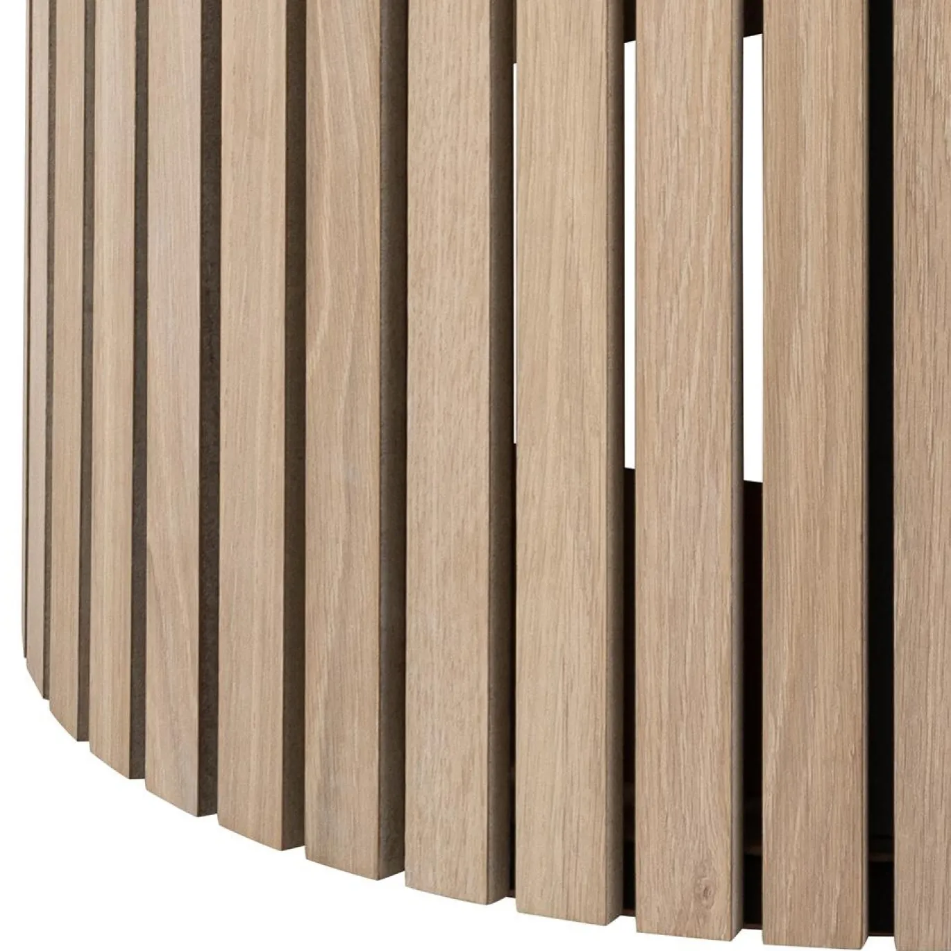 Eettafel Klevik Eikenfineer Wit Ø120x75cm - Giga Living