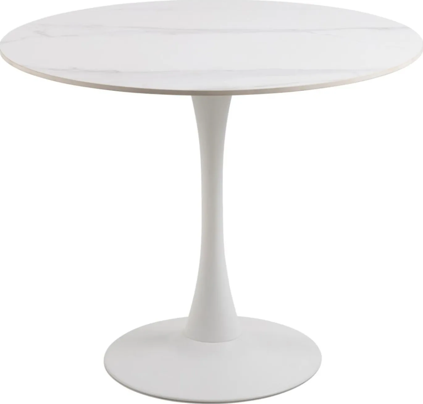 Eettafel Laurens Keramiek Wit Unico Ø90x75cm - Giga Living