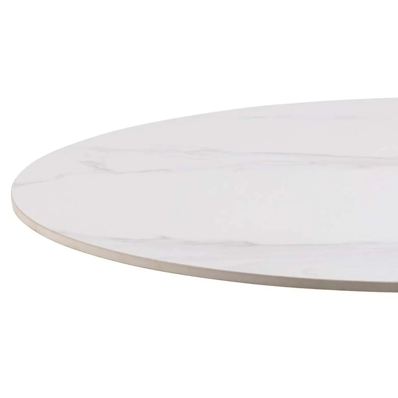 Eettafel Laurens Keramiek Wit Unico Ø90x75cm - Giga Living