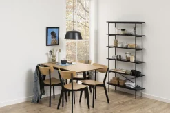 Eettafel Levi MDF Naturel Uitschuifbaar 80/120cm - Giga Living