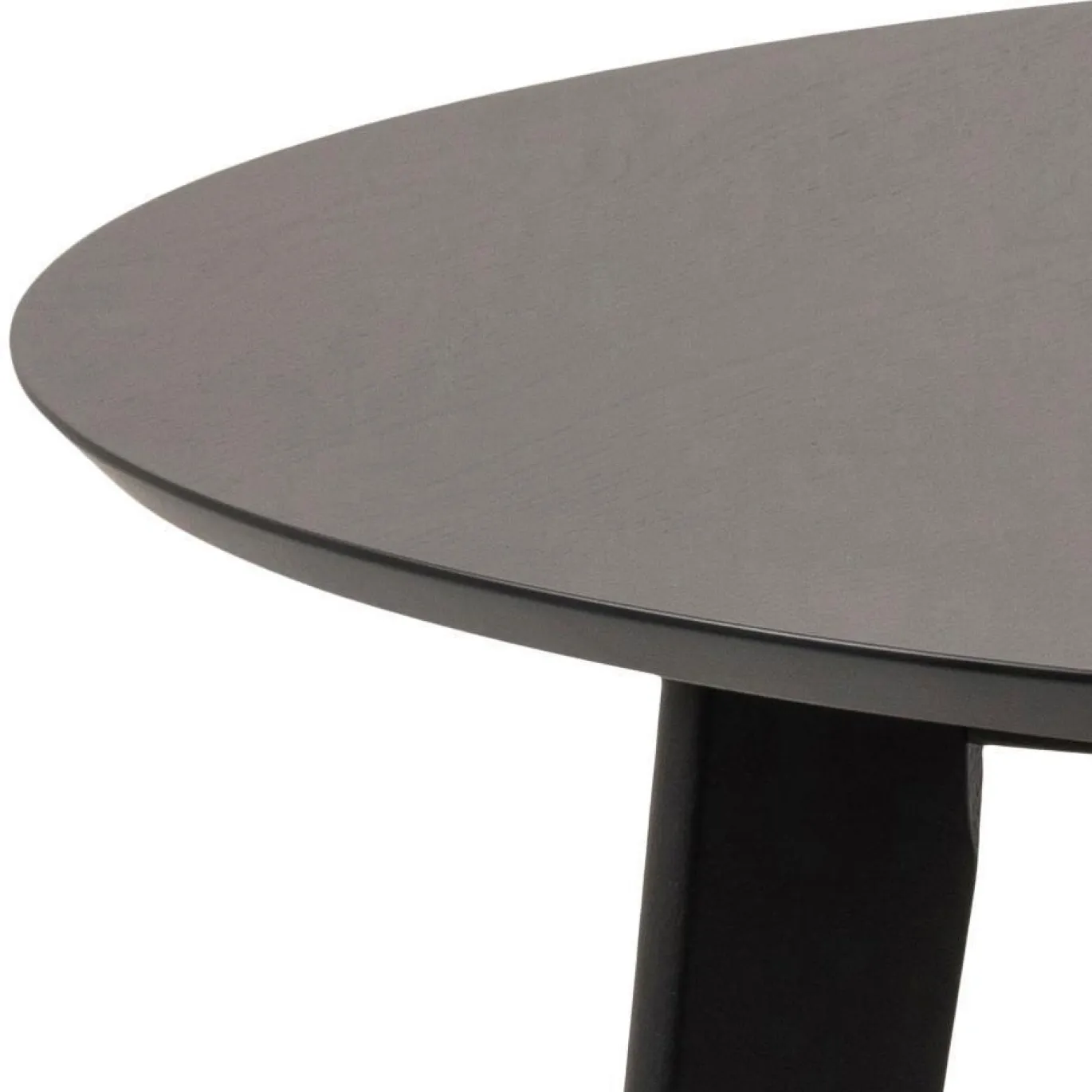 Eettafel Levi MDF Zwart Ø105cm - Giga Living