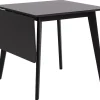 Eettafel Levi MDF Zwart Uitschuifbaar 80/120cm - Giga Living