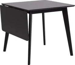 Eettafel Levi MDF Zwart Uitschuifbaar 80/120cm - Giga Living
