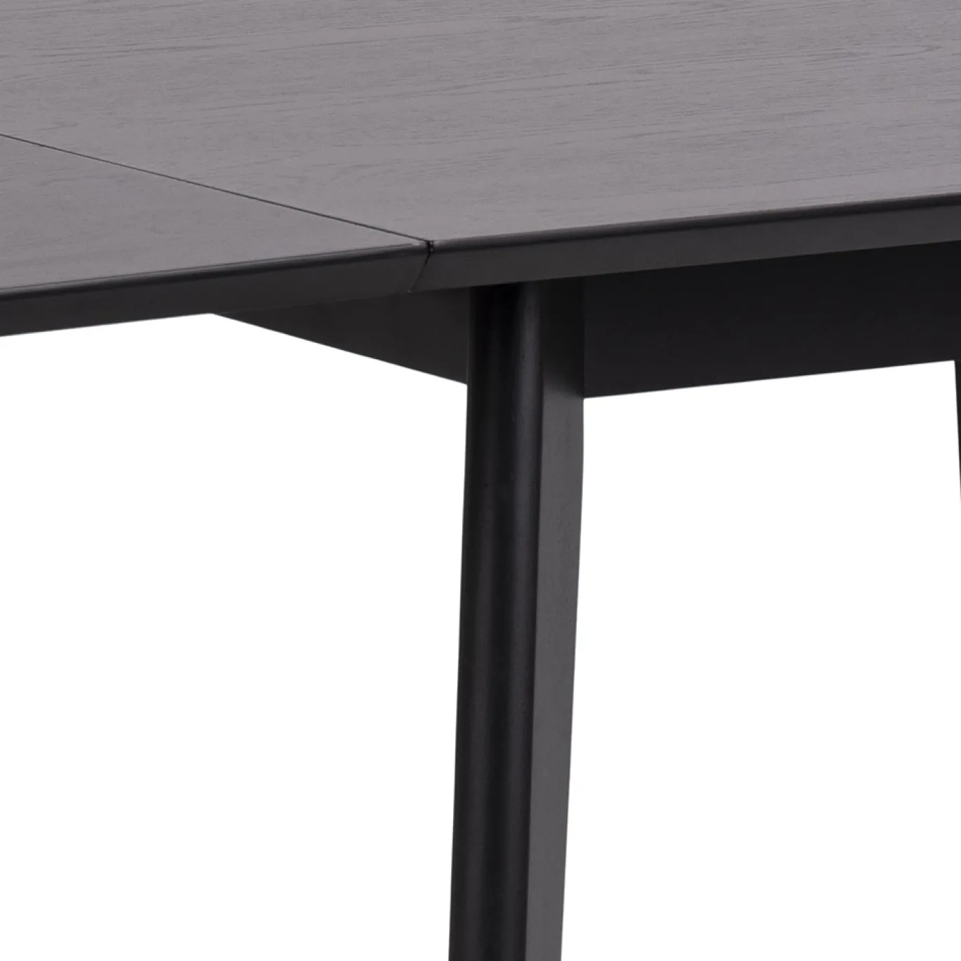 Eettafel Levi MDF Zwart Uitschuifbaar 80/120cm - Giga Living