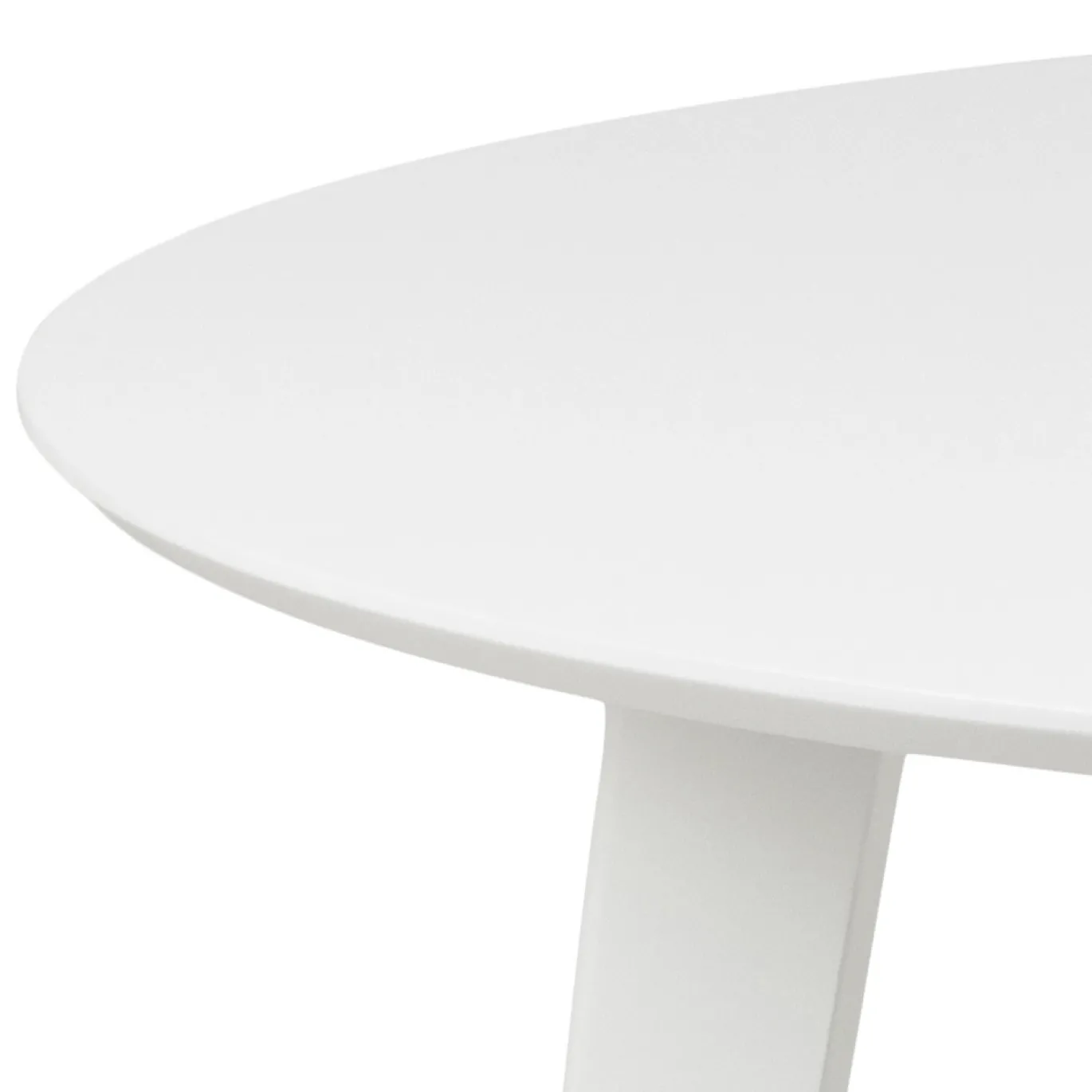 Eettafel Levi Rond MDF Wit Ø105cm - Giga Living