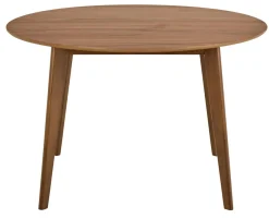 Eettafel Levi Walnoot Ø105cm - Giga Living