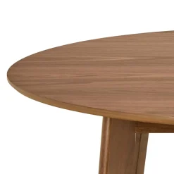 Eettafel Levi Walnut Fineer Mat Ø120x76cm - Giga Living