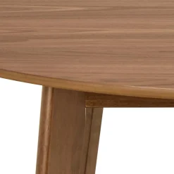 Eettafel Levi Walnut Fineer Mat Ø120x76cm - Giga Living