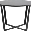 Eettafel Liam MDF Zwart Ø110cm - Giga Living