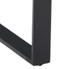 Eettafel Liam Zwart Marmerlook 160cm - Giga Living