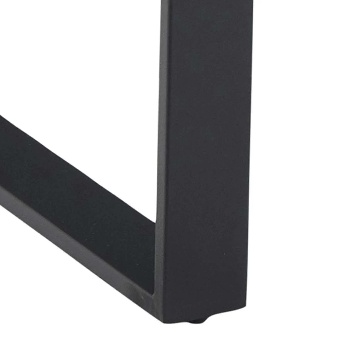 Eettafel Liam Zwart Marmerlook 160cm - Giga Living