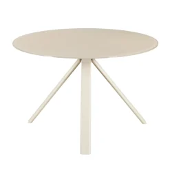 Eettafel Lita Wit Glas Rond 120cm - Giga Meubel