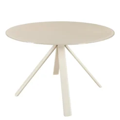 Eettafel Lita Wit Glas Rond 120cm - Giga Meubel