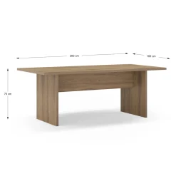 Eettafel Loana 200cm Eiken-ud - Giga Meubel