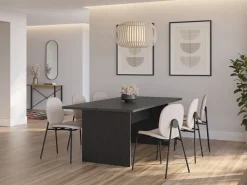 Eettafel Loana 200cm Trv Zwart - Giga Meubel