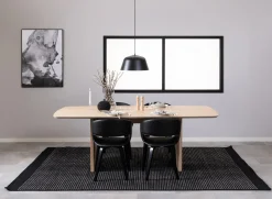 Eettafel Loeck Rechthoek MDF Lichtbruin 220cm - Giga Living