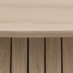 Eettafel Loeck Rond MDF Lichtbruin Ø120cm - Giga Living