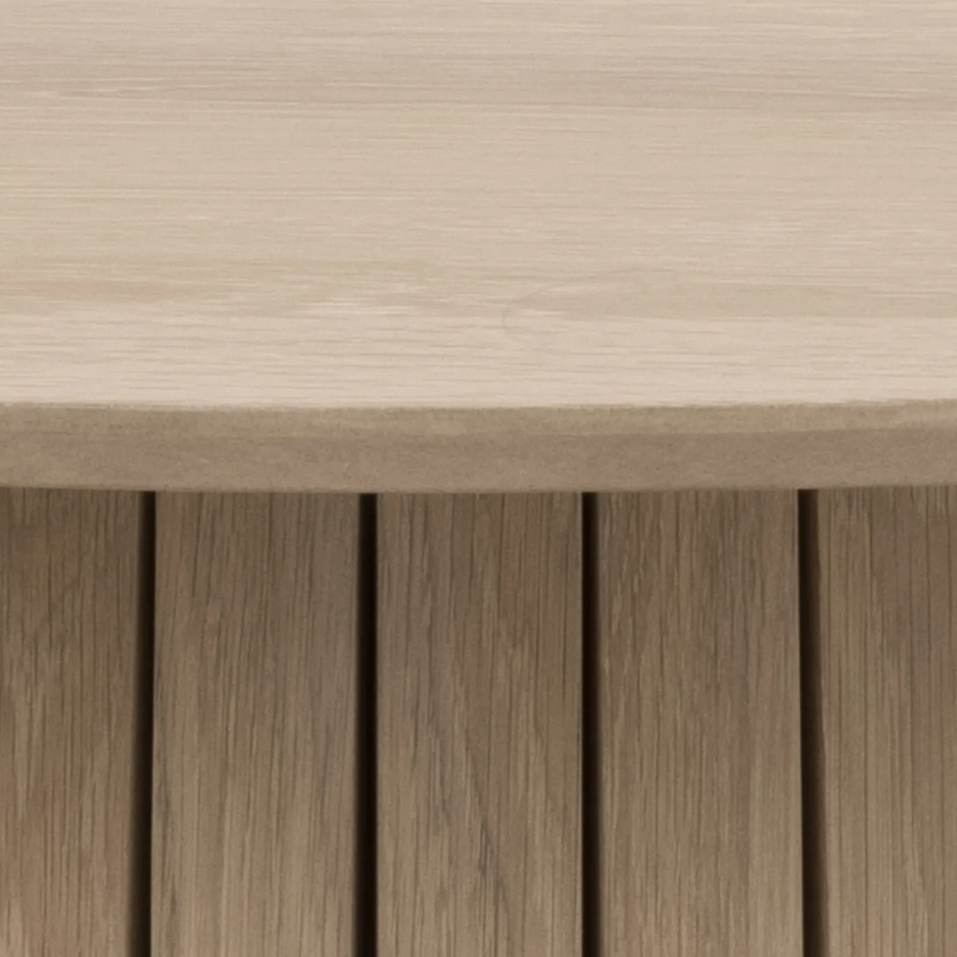 Eettafel Loeck Rond MDF Lichtbruin Ø120cm - Giga Living