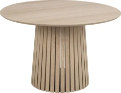 Eettafel Loeck Rond MDF Lichtbruin Ø120cm - Giga Living