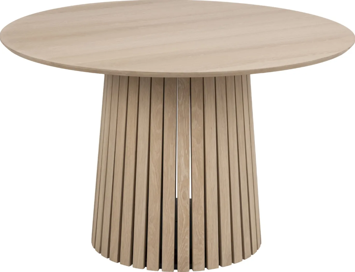 Eettafel Loeck Rond MDF Lichtbruin Ø120cm - Giga Living